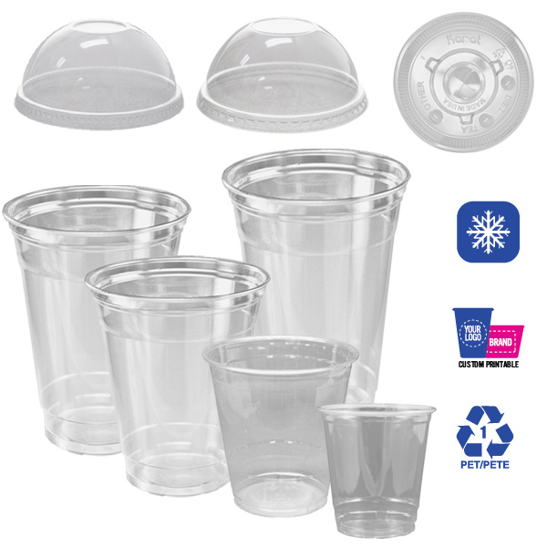 Custom Printed Recycled PET Plastic Cup 20 oz