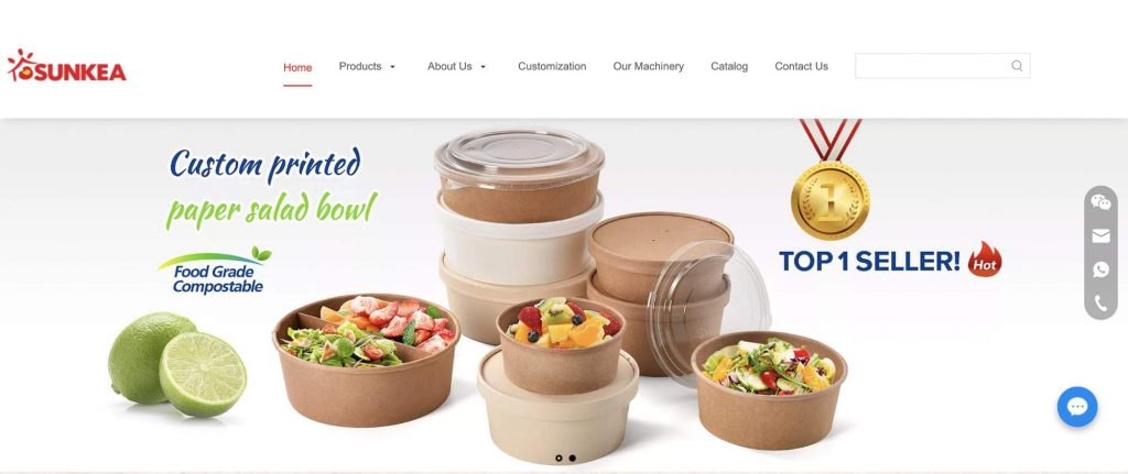 Custom Printed Kraft Paper Salad Bowl with Lid - Buy Paper Bowl, Paper Salad  Bowl, Salad bowl Product on Food Packaging - Shanghai SUNKEA Packaging Co.,  Ltd.