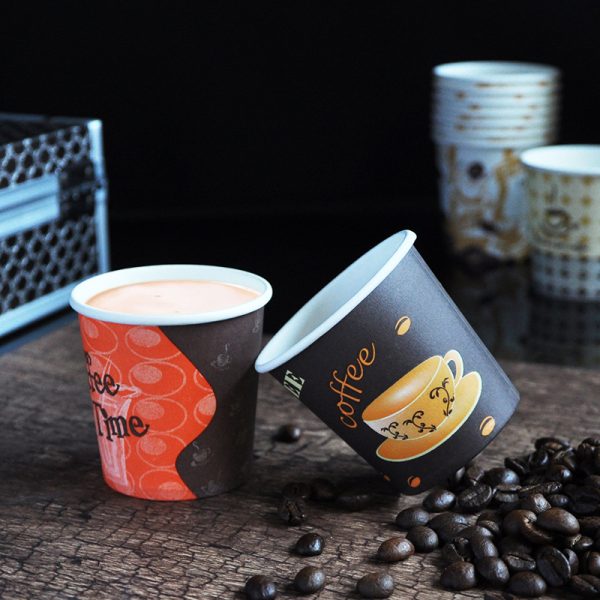 4 oz disposable espresso single wall paper cup