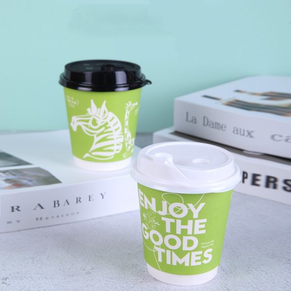 6 oz disposable custom coffee double wall paper cup