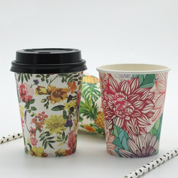 7 oz disposable vending coffee to go single wall paper cup