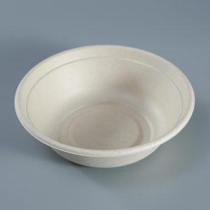 1000ml getbio® disposable sugarcane bagasse round bowl