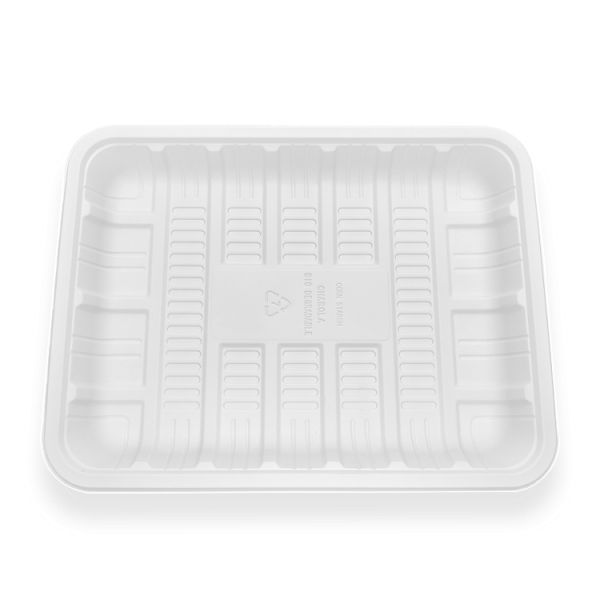 450ml getbio® disposable corn starch meat tray