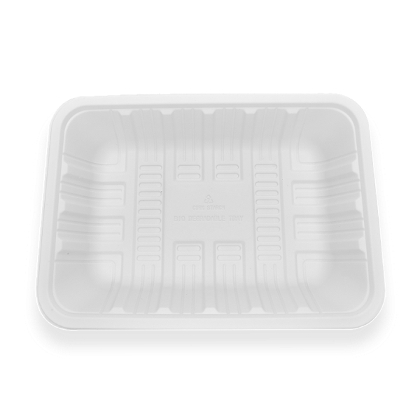 500ml GetBio® Disposable Corn Starch Vegetable Tray