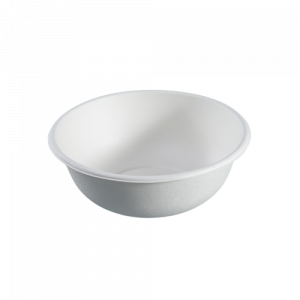 800ml getbio® disposable sugarcane bagasse round bowl