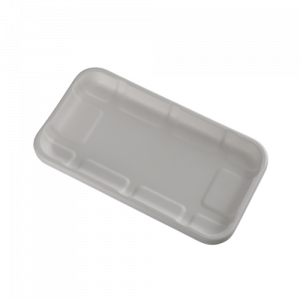 220 MM GetBio® Disposable Sugarcane Bagasse Rectangular Meat Tray