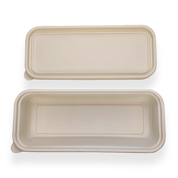 600ml GetBio® Disposable Corn Starch 1 Compart Food Container With Lid ...