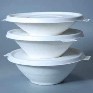 getbio® disposable sugarcane bagasse round bowl lid