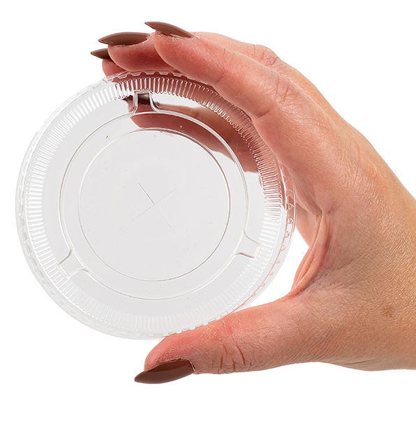 geteco® flat clear disposable cold plastic lid