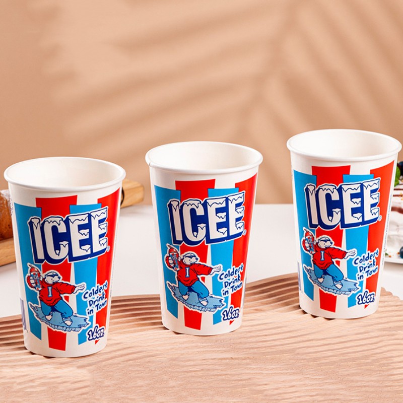 Custom Frozen Iced Cold Drink Smoothies Slushie Paper Cup 4199