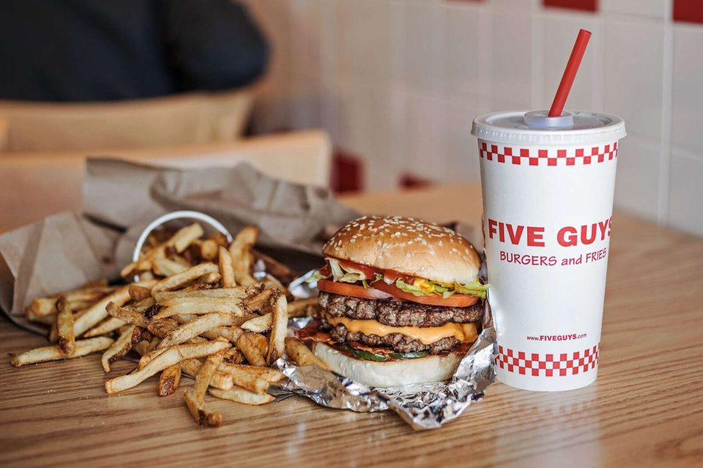 water based barrier coated cold paper cup five guys3