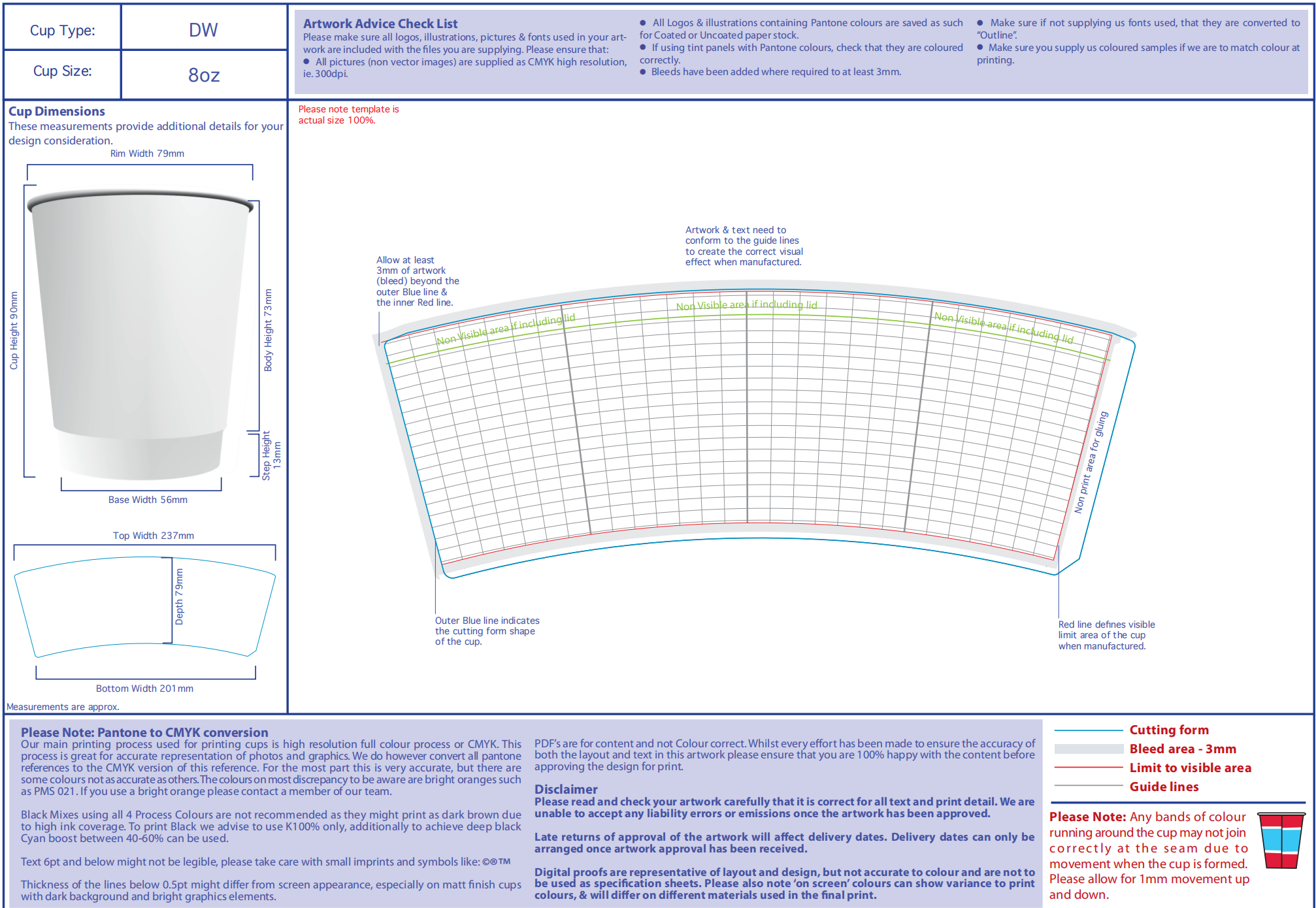 Paper Cup Template