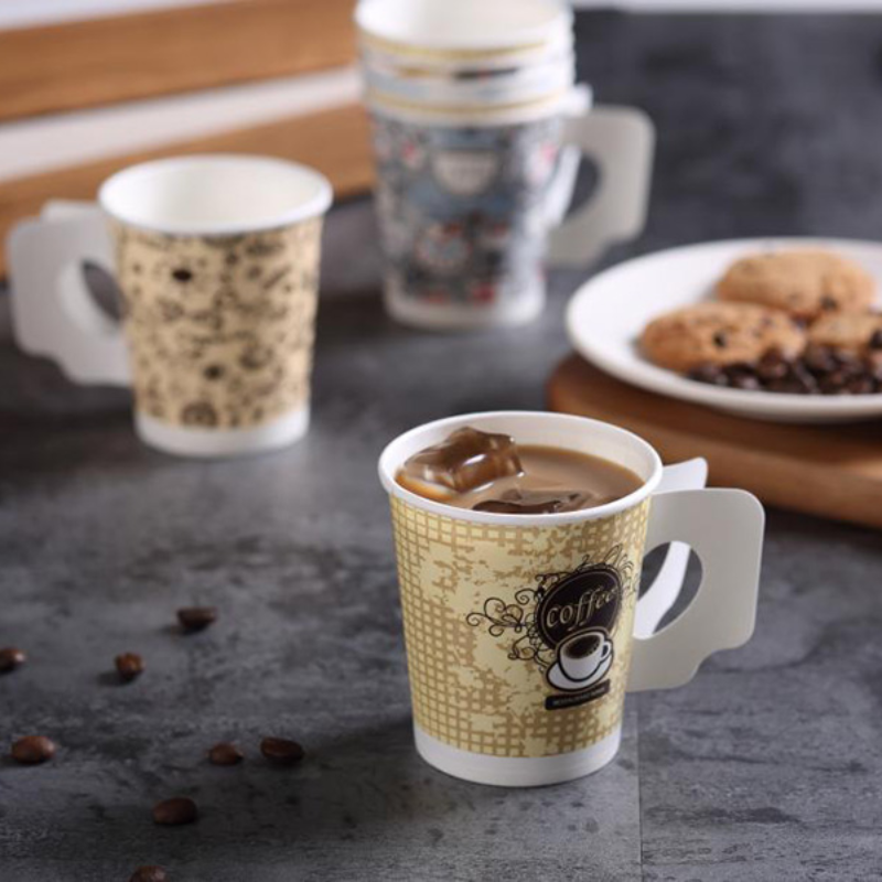7oz Coffee Paper Cups with Handles: Everything You Need to Know - Paper Cup  Supplier & Manufacturer | 0% Plastic | EUDR