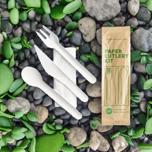 sugarcane bagasse paper cutlery kit factory.webp