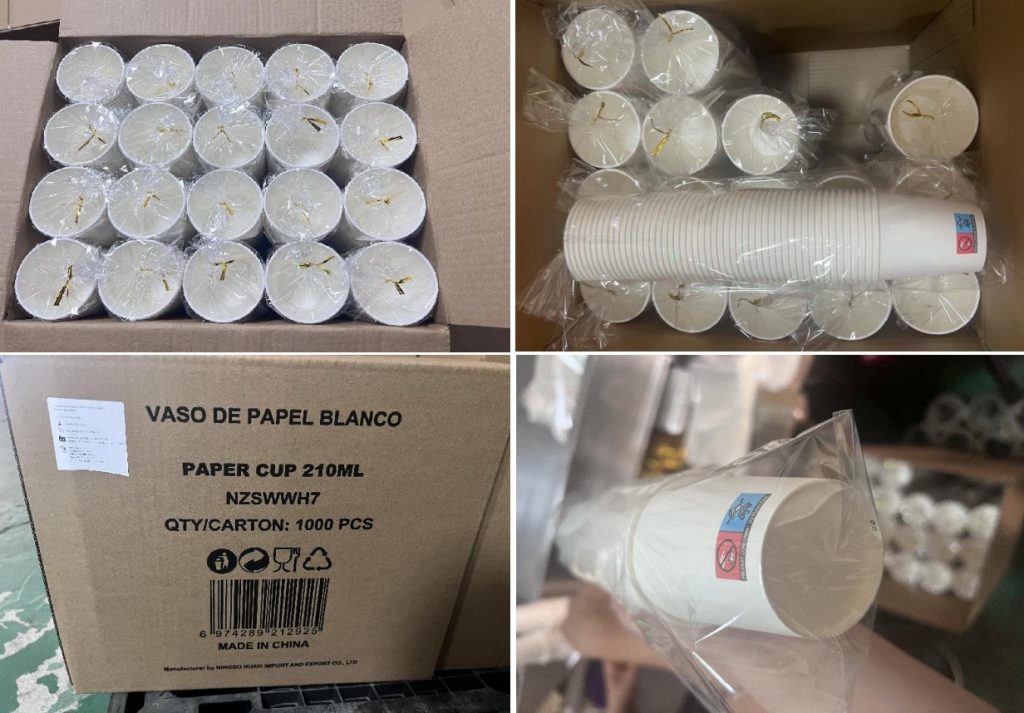 acceptance inspection standards of disposable coffee cups