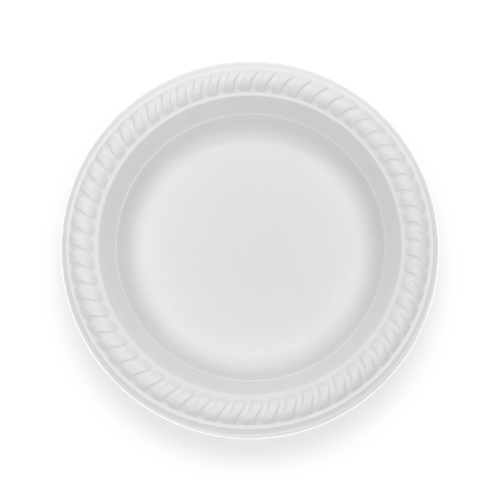 round plate cornstarch food dish