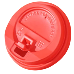 red plastic lid for paper coffee cup ps pp injection 80mm 90mm