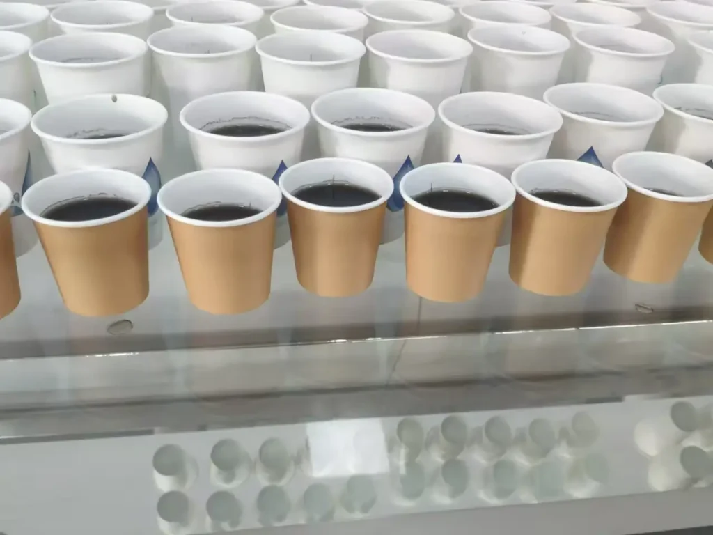 paper cup testing hot