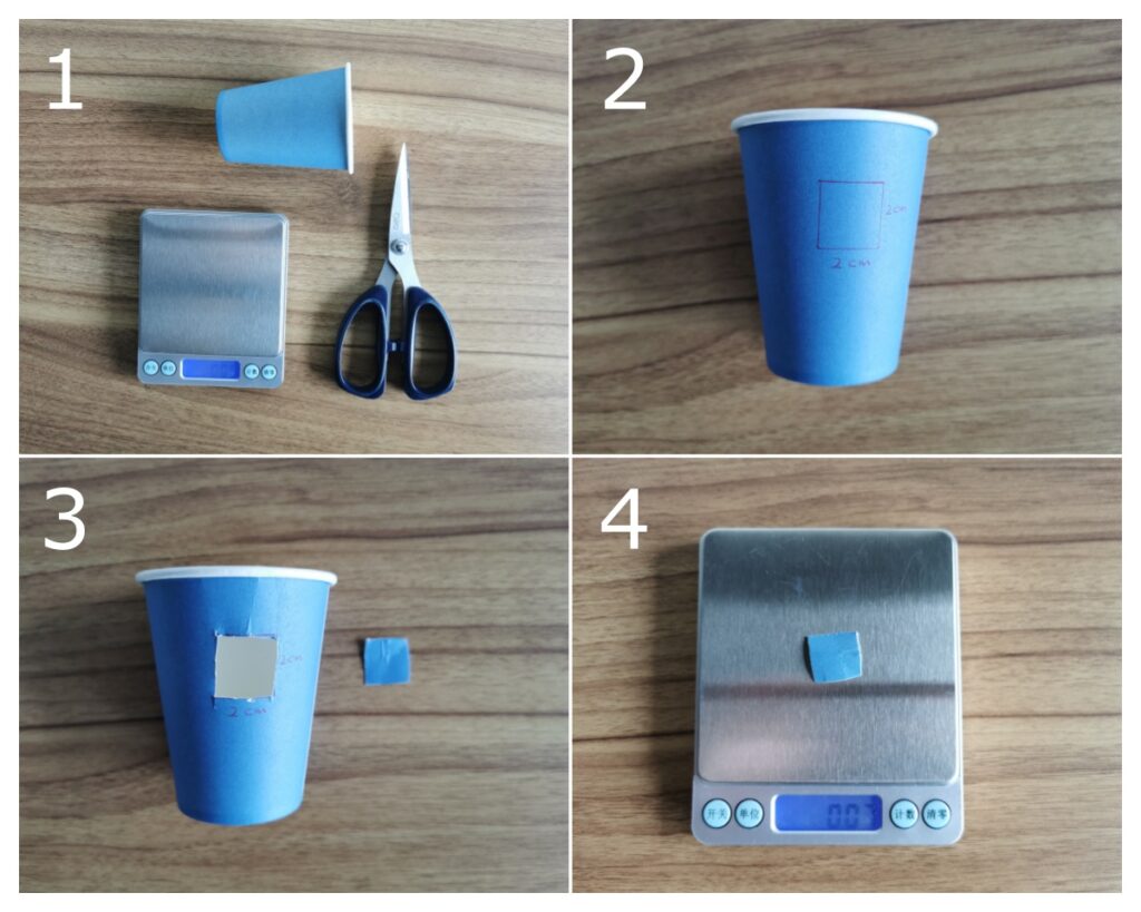 paper cup thickness gsm measure