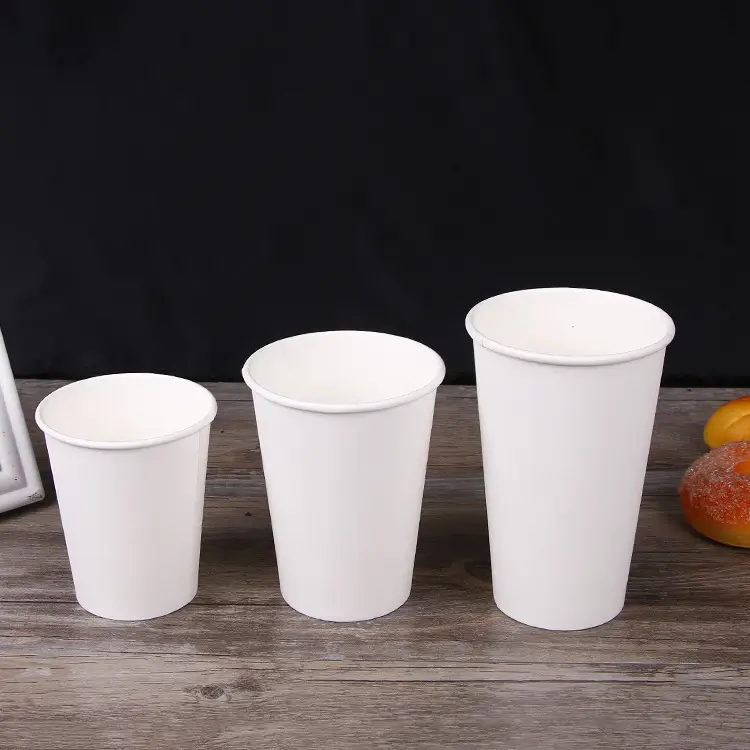 Plain white colore paper cups