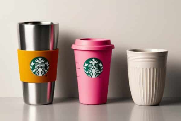 three Starbucks Tumbler Cups compare