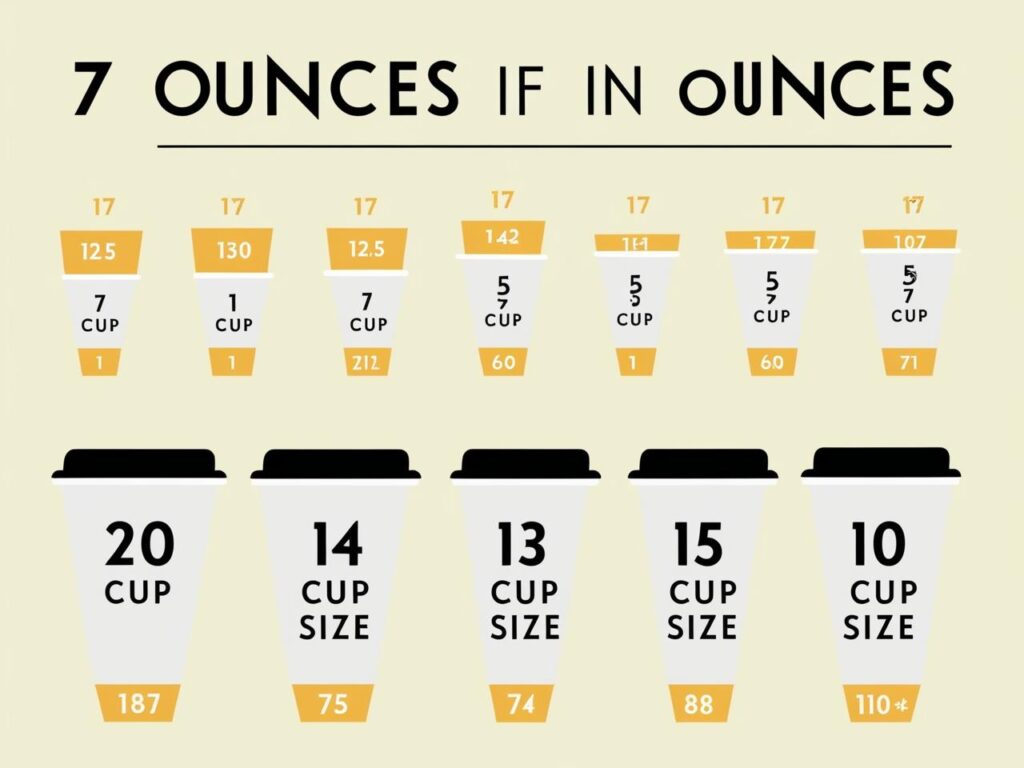 how many ounces in different cups size 1