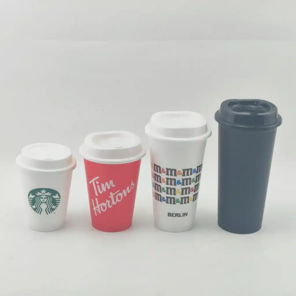 reuseable coffee cups with cap