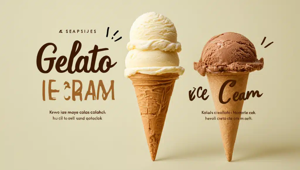gelato vs ice cream 8 key differences