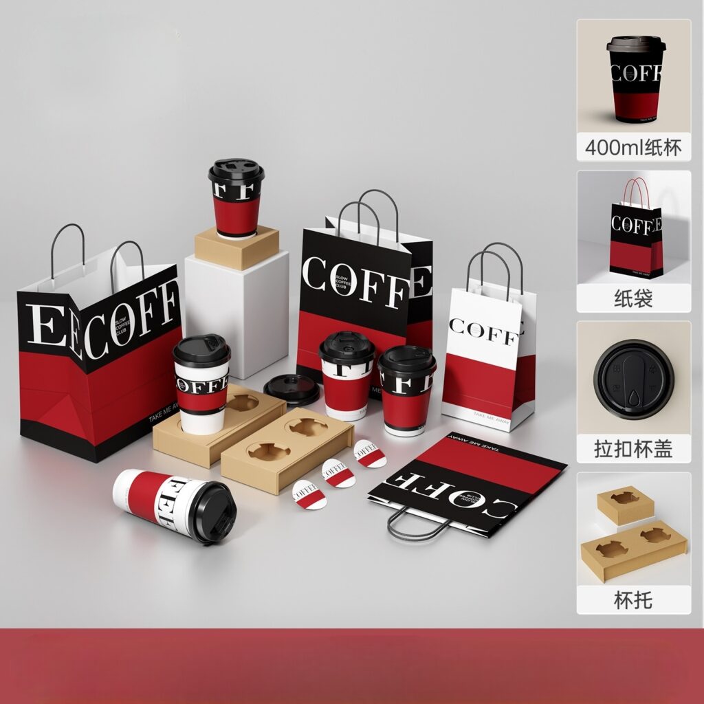 coffee shop catering packaing with all items 1