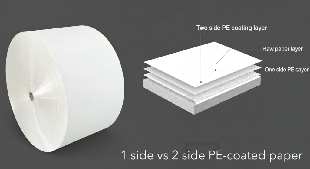 1 side vs 2 side pe coated paper