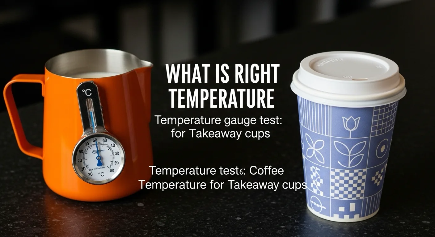 ideal coffee temperature for takeaway paper cups
