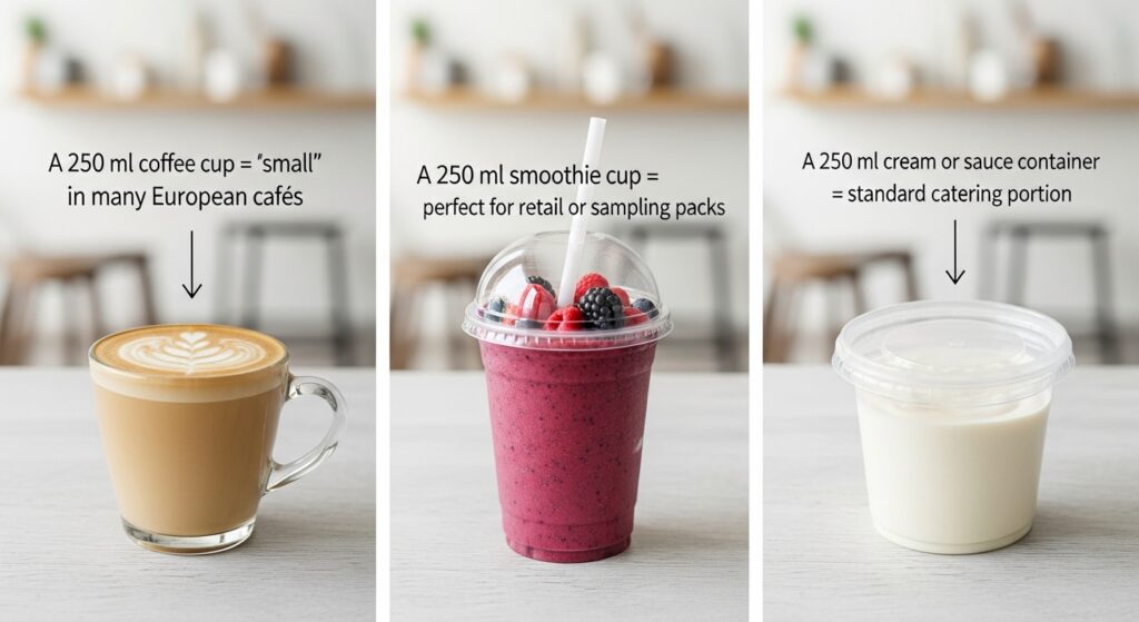 250ml paper cup stanard in cup