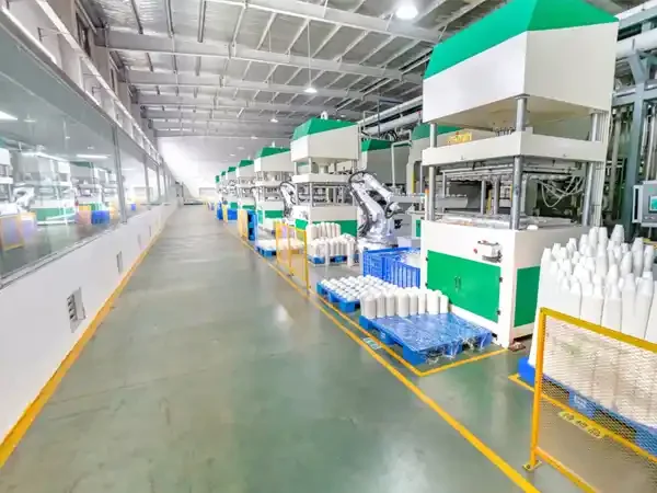 factory of sugarcane bagasse cutlery plant