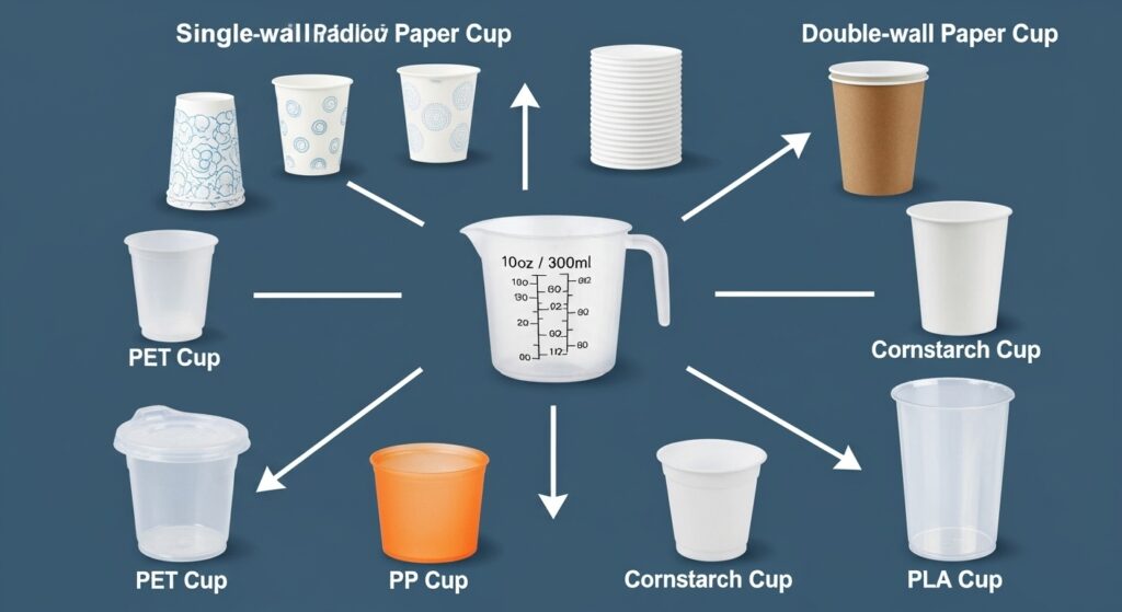 coffee paper cup convert volume in cups