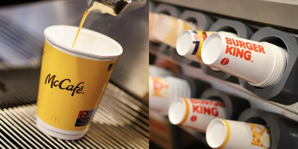 cold and hot cups in fast food industry