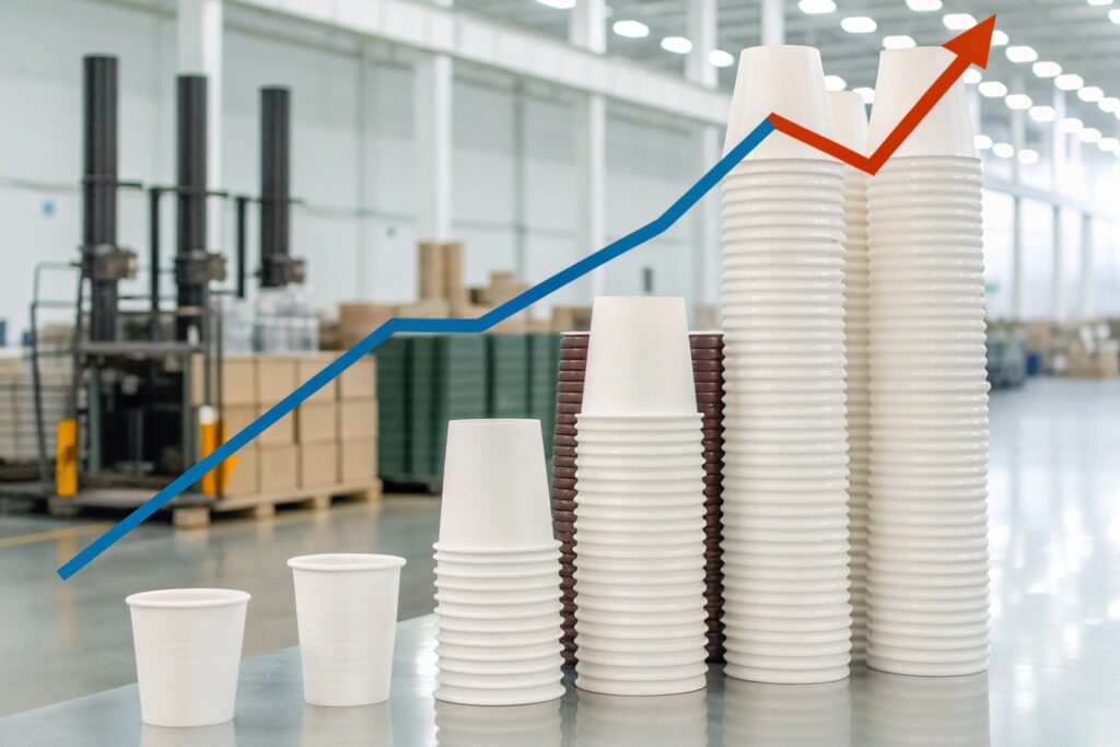 paper cup factory set minimum order quantity in workshop